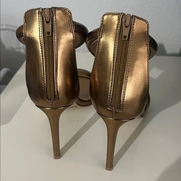 Steve Madden Women's Partay Heeled Stiletto Bronze Color Size 8.5 - Picture 3 of 11